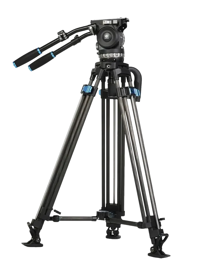 Sirui SQ100+VHS18 Profesyonel Karbon Fiber Video Tripod Kiti