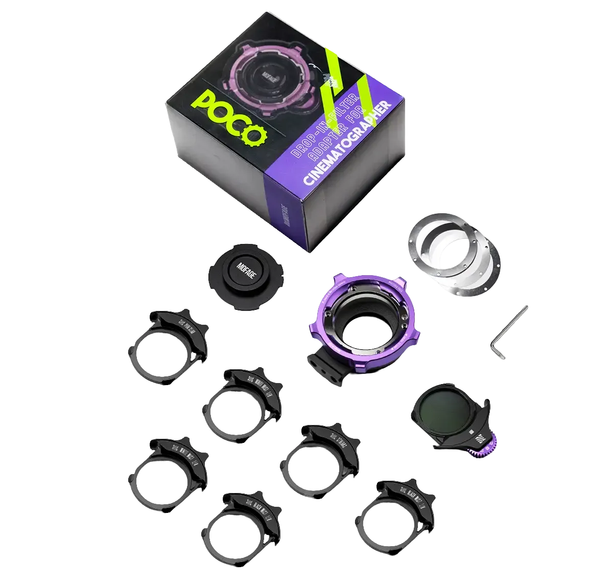 Mofage Poco Drop-In Filter Lens Mount Adapter Advanced Kit (Canon RF To PL)